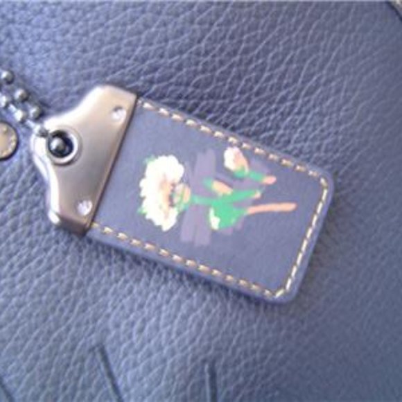 NEW AUTHENTIC COACH BLACK LEATHER PYRAMID EYE ROGUE 30 SATCHEL #46811 - Picture 8 of 15